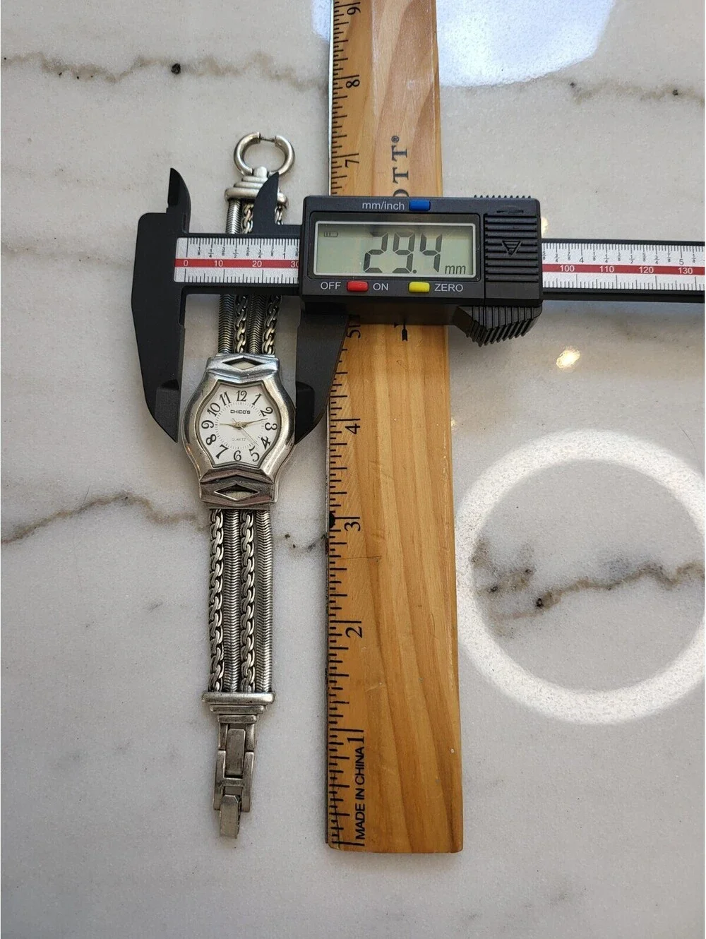 Vtg Chico's Womans Watch New Battery 29mm 7